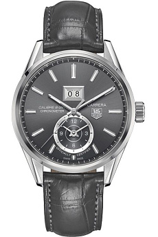Ремень Tag Heuer FC6326, из кожи аллигатора, серый