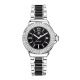 Ремень Tag Heuer FC6218, из кожи телёнка и сатина, черный, размер 17/15 мм