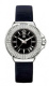 Ремень Tag Heuer FC6218, из кожи телёнка и сатина, черный, размер 17/15 мм