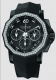 Ремень Corum 0480/00318, из каучука, черный, размер 21/18 мм