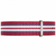 Ремень Daniel Wellington 0412DW, из нейлона, триколор, размер 20 мм