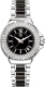 Ремень Tag Heuer FC6218, из кожи телёнка и сатина, черный, размер 17/15 мм