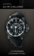 Ремень Corum 0480/00078, из каучука, черный, размер 22/20 мм