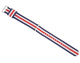 Ремень Daniel Wellington 0402DW, из нейлона, триколор, размер 20 мм