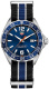 Ремень Tag Heuer BC0886, из нейлона, черно-синий, размер 21.5 мм