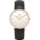 Ремень Daniel Wellington 0307DW, из кожи телёнка, черный, размер 20 мм