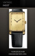 Ремень Corum 0480/00166, из кожи аллигатора, черный, размер 22/18 мм