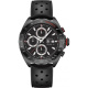 Ремень Tag Heuer BT0724, из каучука, черный, размер 21.5 мм