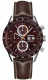 Ремень Tag Heuer FC6206, из кожи, коричневый