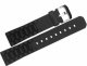 Ремень Tag Heuer BT0711, из каучука, черный, размер 17 мм